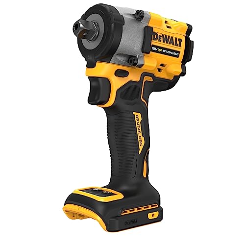DeWalt DCF922N XJ Avvitatore ad Impulsi a Batteria, 18 V, Presa Quadrata Esterna con Bloccaggio a Sfera, Coppia di Serraggio di 406 Nm, Coppia di Rilascio di 610 Nm, Include Gancio per Cintura : Fai da te