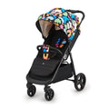 Kinderkraft GRANDE PLUS Passeggino Leggero dalla Nascita fino 22 kg, Pieghevole con una Mano, Posizione Sdraiata, L'ammortizzazione su Tutte le Ruote, Cappottina XL, Happy Shapes : Prima infanzia