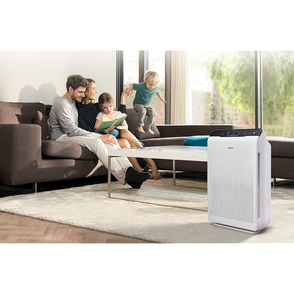 Winix Purificateur d'air Zero, CADR 390 m³/h, (jusqu'à 99m²) HEPA H13 et Technologie PlasmaWave. Réduit à 99,999% pour Les Salons et Bureaux, Blanc : Cuisine et Maison