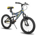 JOYSTAR 20 pollici bici per bambini e bambine dai 7 ai 13 anni, bici per bambini con telaio in acciaio e cavalletto, blu : Sport e tempo libero