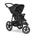 Hauck Passeggino 3 Ruote Runner 2 All Terrain, Ruote Gonfiabili Extra Grandi, Cappotta Parasole UPF 50  , Altezza Regolabile, Posizione Nanna, Cesto XL, Nero : Prima infanzia