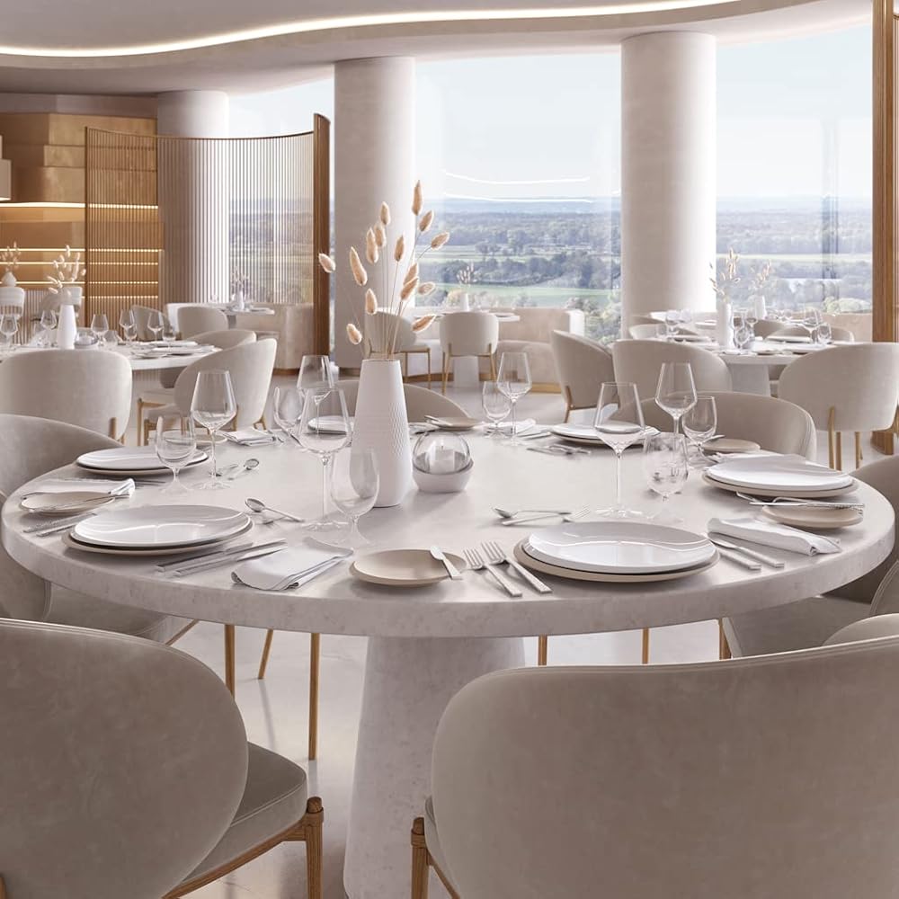 Villeroy &amp; Boch – Newmoon Beige Plat De Présentation, Plat De Service Beige En Porcelaine Premium : Villeroy &amp; Boch: Cuisine et Maison