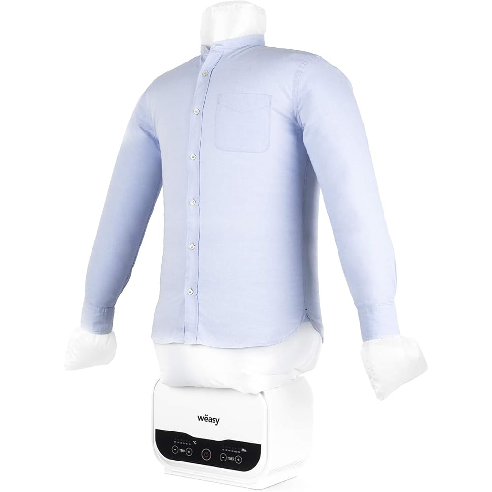 Wëasy Mannequin de Repassage Automatique Chemises et Linge IRO320, Séchage et Repassage, 5 Niveaux de Température, Minuteur Programmable : Mode