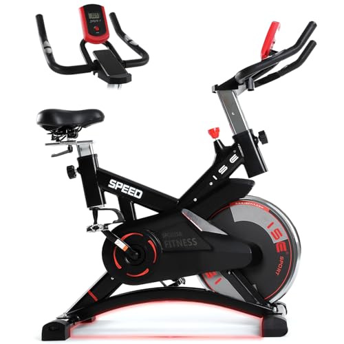 ISE Vélo d'Appartement Fitness Cardio, Selle réglable
