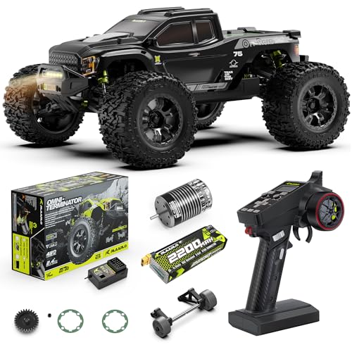 RIAARIO RC Cars Mini 1:10 RTR Brushless RC Car per Adulti Max 50 mph All Terrain Hobby Trucks Elettrico Off Road Monster Trucks 4WD Telecomando Auto Camion Impermeabile con Fibra di Carbonio : Giochi e giocattoli