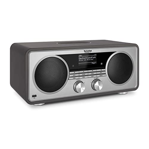 TechniSat DIGITRADIO 602   Stereo Internetradio (DAB, UKW, sistema 2.1 da 70 watt con subwoofer, CD, USB, streaming Bluetooth, AUX, WLAN, sveglia, Spotify Connect, telecomando) Antracite : Elettronica