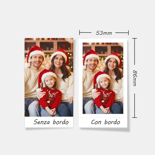 KODAK Mini Shot 2 Retro Regalo di Natale 4PASS 2 in 1 Fotocamera istantanea e stampante fotografica portatile (5,3 x 8,6 cm)   confezione regalo con 60 fogli, bianco : Elettronica