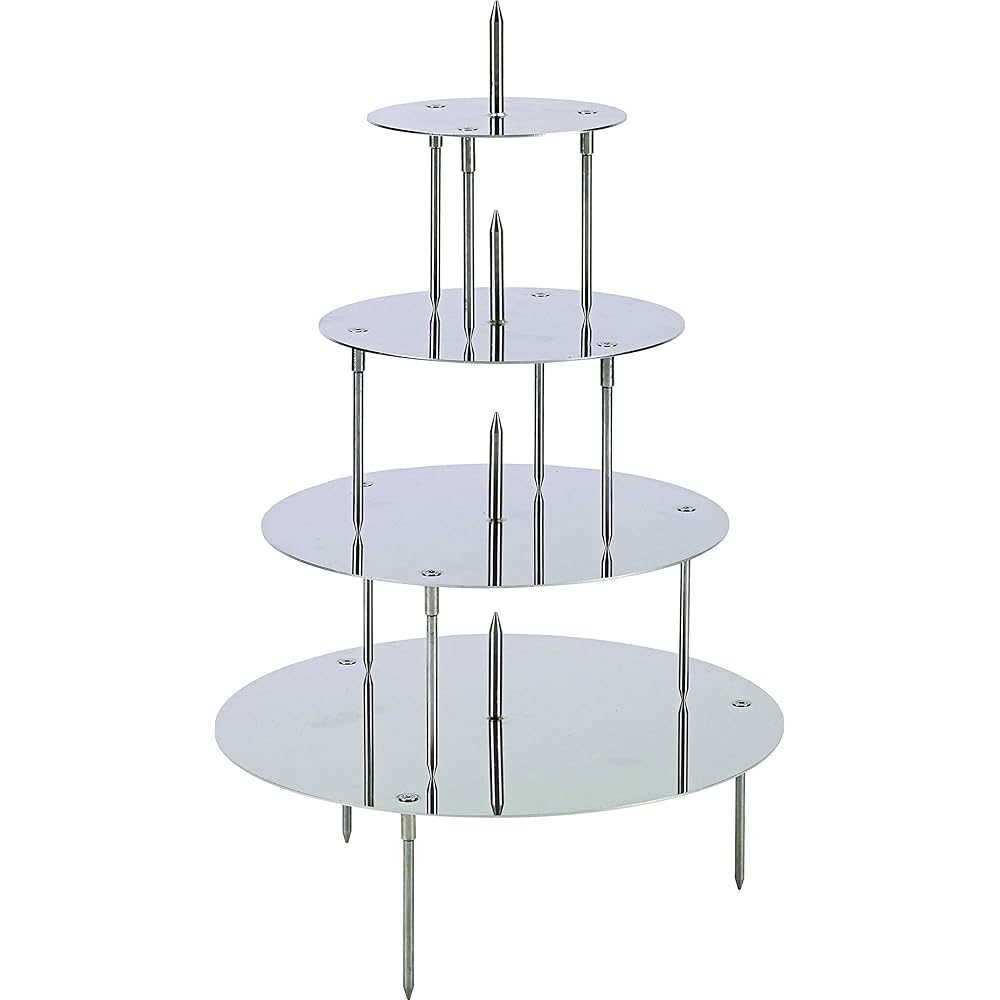 Support Ossature Wedding Cake 4 Plateaux 8cm