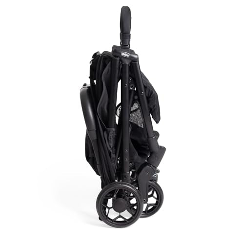 Chicco Urbino, Passeggino 0  Mesi 22 Kg, Passeggino Leggero con Chiusura Smart e Compatta, Capotte Estensibile con Trattamenti UV50  Antipioggia, Schienale Reclinabile e Regolabile, Poggiagambe, Nero : Prima infanzia