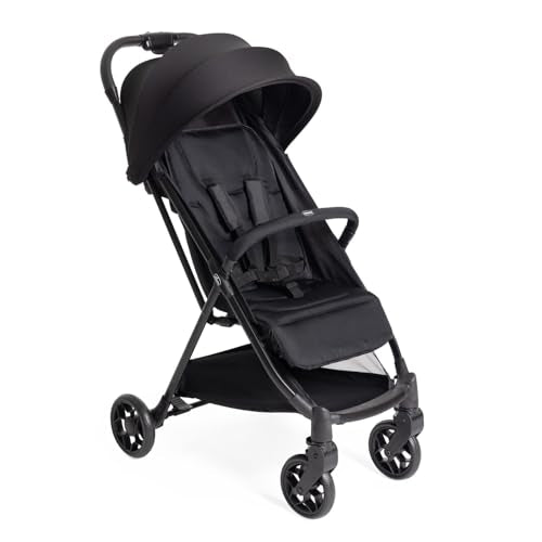 Chicco Urbino, Passeggino 0  Mesi 22 Kg, Passeggino Leggero con Chiusura Smart e Compatta, Capotte Estensibile con Trattamenti UV50  Antipioggia, Schienale Reclinabile e Regolabile, Poggiagambe, Nero : Prima infanzia