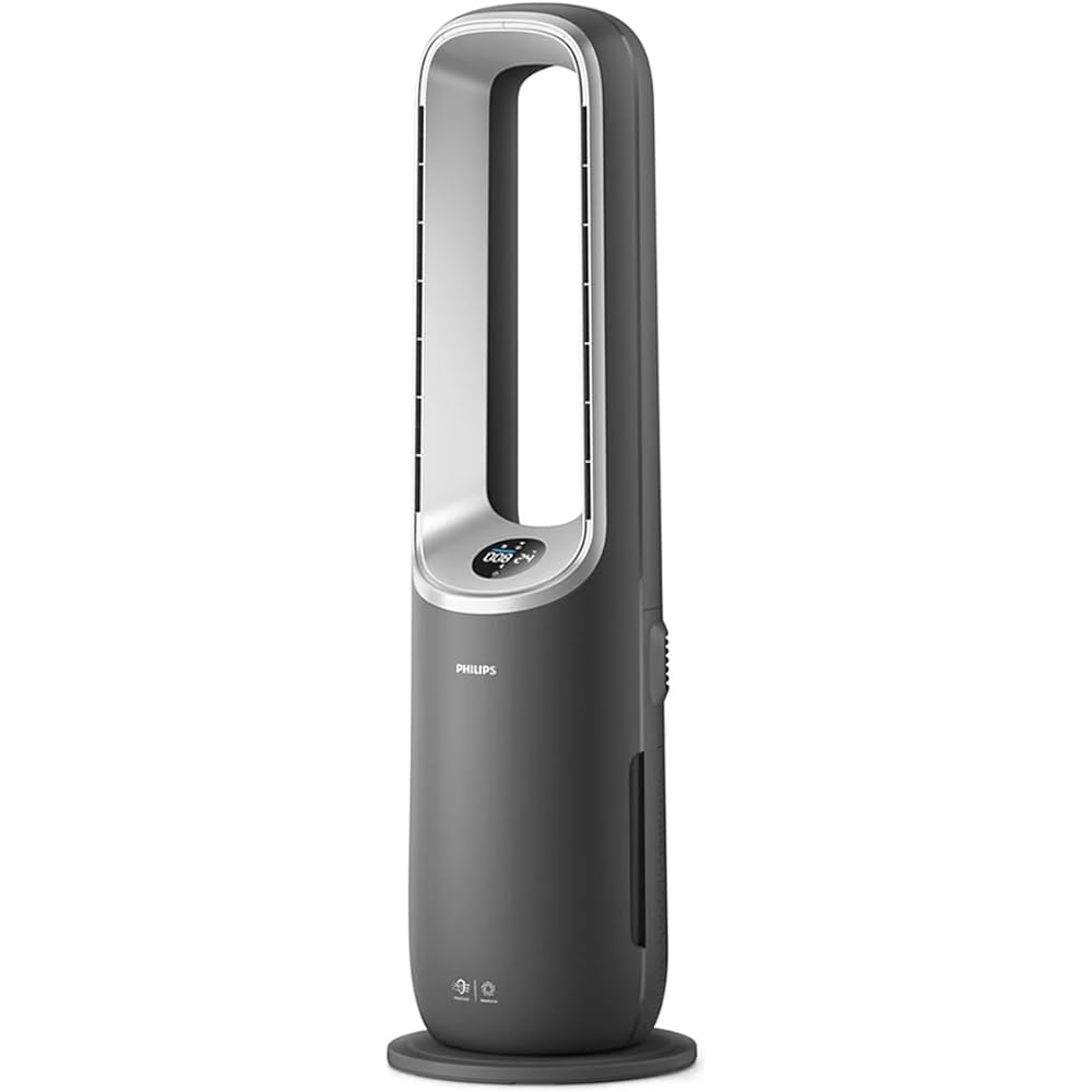 Philips Air Performer 3-en-1 : Purificateur, Chauffage &amp; Ventilateur Rafraîchisseur – Nettoie 70m², Élimine 99,97% des Allergènes et Polluants. Filtre HEPA, Capteurs Intelligents, App (AMF870/15) : Cuisine et Maison