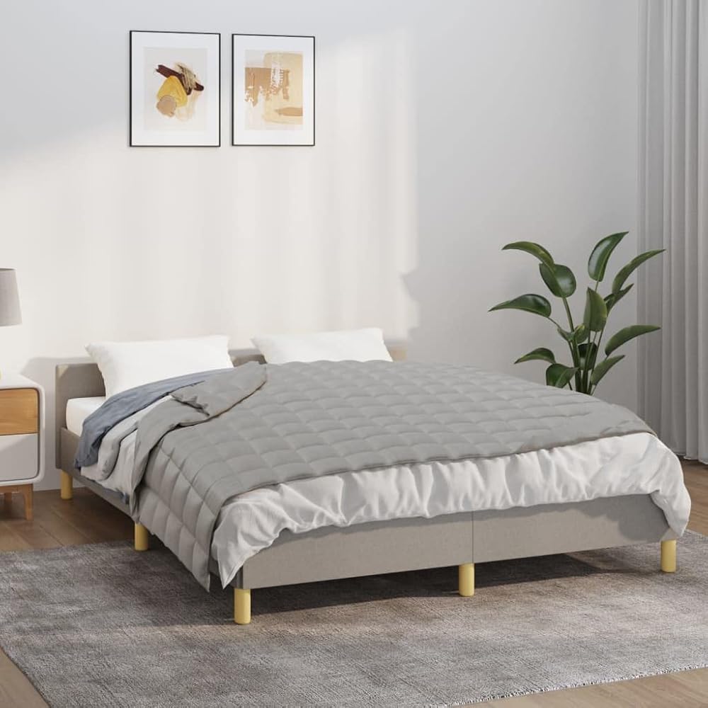 Générique Couverture lestée Gris 120x180 cm 5 kg Tissu,Maison &amp; Jardin,Linge,Literie,Couvertures,Gris,11.9 LB,350716 : Cuisine et Maison