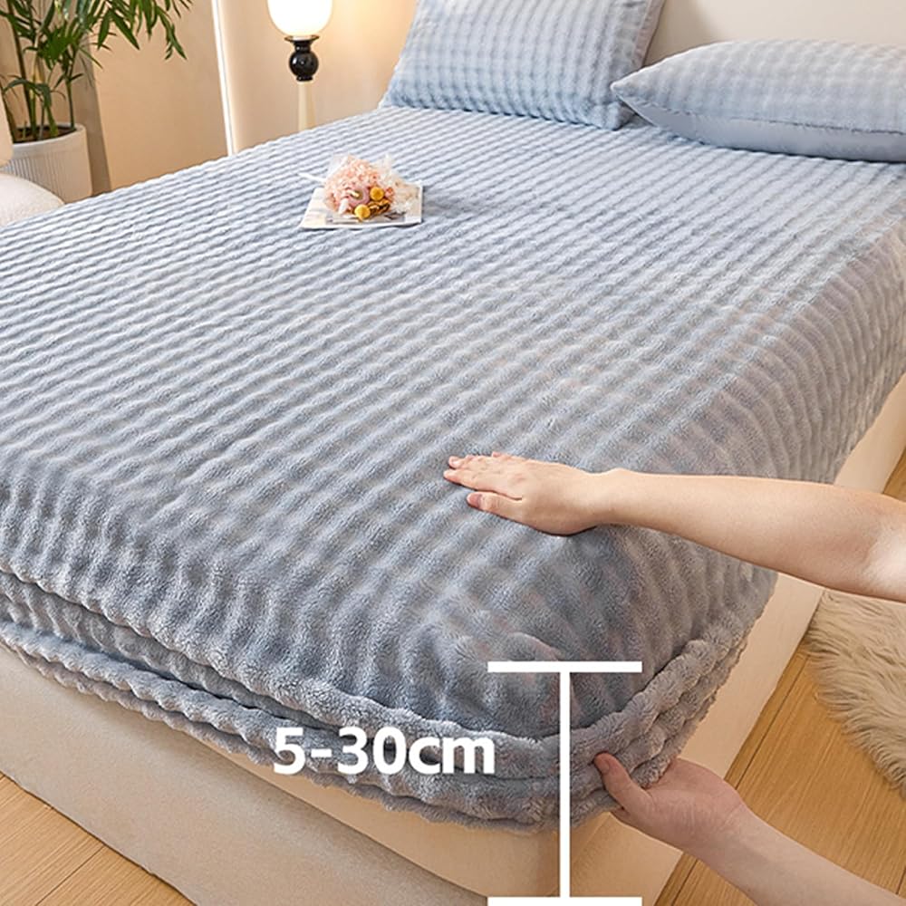KLUOT Drap Housse 200 x 220 + 25 cm/3pcs Blanc avec Poche de 25 cm de Profondeur Doux et Respirant : Cuisine et Maison