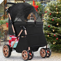 YITAHOME Passeggino Cane, Passeggino per Cani 20 kg, Passeggino da Viaggio per Animali Domestici Cane Gatto, Pieghevole Carrozzina per Animali Domestici, Portatile Jogger (Nero) : Prodotti per animali domestici
