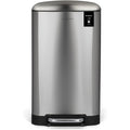Les Collectors Poubelle de Cuisine à pédale Acier inoxydable n°712 Capacité 30 L, Compacte, Pratique, Seau intérieur amovible, Design, Résistante, Fermeture couvercle silencieuse : Cuisine et Maison