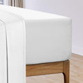 Pizuna Coton Drap Housse 200x200 cm Blanc, 100% Coton Longue durée en Percale, Drap-Housse à Poche Profonde 40 cm (Blanc Drap-Housse Coton 2 Personnes) : Cuisine et Maison