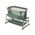 Maxi Cosi Iora Air Lettino neonato, lettino co sleeping con materasso imbottito, funzione dondolo, regolabile in altezza, reclinabile,tessuti riciclati ecologici e traspiranti, 0 9 kg, Beyond Green : Prima infanzia