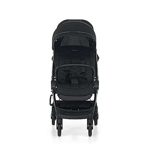 Foppapedretti Passeggino Leggero Ciao, per bambini 0 22 Kg (0 4 anni), Chiusura ad 1 mano, Self Standing, Schienabile Regolabile, Ruote Ammortizzate, Porta Oggetti, Telaio in Alluminio, Nero : Prima infanzia