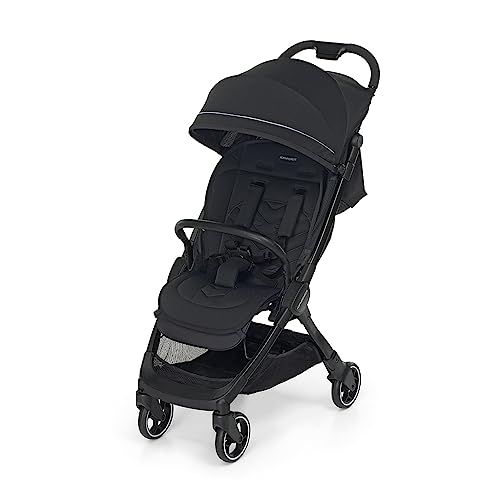 Foppapedretti Passeggino Leggero Ciao, per bambini 0 22 Kg (0 4 anni), Chiusura ad 1 mano, Self Standing, Schienabile Regolabile, Ruote Ammortizzate, Porta Oggetti, Telaio in Alluminio, Nero : Prima infanzia