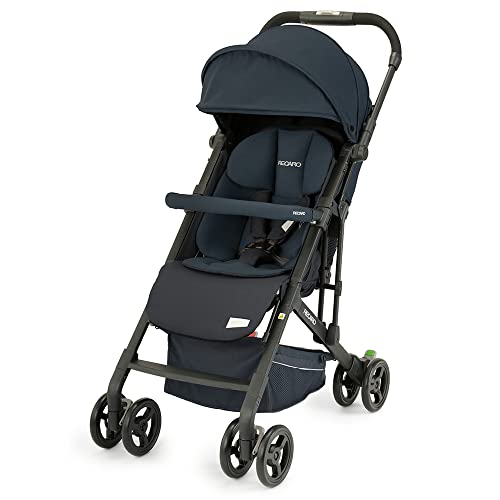 RECARO Kids, Easylife Elite 2, Passeggino Reclinabile, Passeggino da Viaggio con Meccanismo di Ripiegamento a una Mano, Parasole, Ergonomico, per Bambini di 3 Anni (Max 15 kg), Prime Mat Black : Prima infanzia