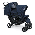 Chic 4 Baby 274 52 Passeggino Gemellare Duo, Jeans blu navy, blu : Prima infanzia