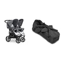 Hauck Roadster Duo SLX   sedia doppia per gemelli e fratelli da 0 mesi &amp; Culla Neonato 2in1   Navicella per Passeggini e Carrozzine   Culla Neonato Semirigida : Prima infanzia