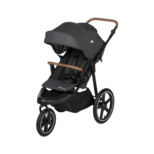 Bebeconfort Cloudy Passeggino Ruote Grandi, 0 4 anni (max.22kg), Passeggino reclinabile e pieghevole, Chiusura rapida, Passeggino corsa 3 Ruote Fuori strada, Maniglione regolabile, Mineral Graphite : Prima infanzia
