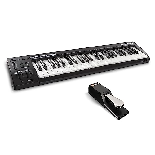 M Audio Keystation 49MK3   SP 2   Tastiera Controller MIDI USB a 49 Tasti, Controlli Assegnabili, Pacchetto software   Pedale di Sustain Universale in Stile Pianoforte : Strumenti Musicali
