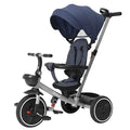 Chicco, Triciclo Bambini 4in1, Telaio in Metallo, Ruote in Gomma EVA, Cintura a 4 Punti, Maniglione Telescopico e Cappottina Rimovibili, Passeggino con Seduta Reversibile, Cestini, 6 mesi   5 anni : Sport e tempo libero