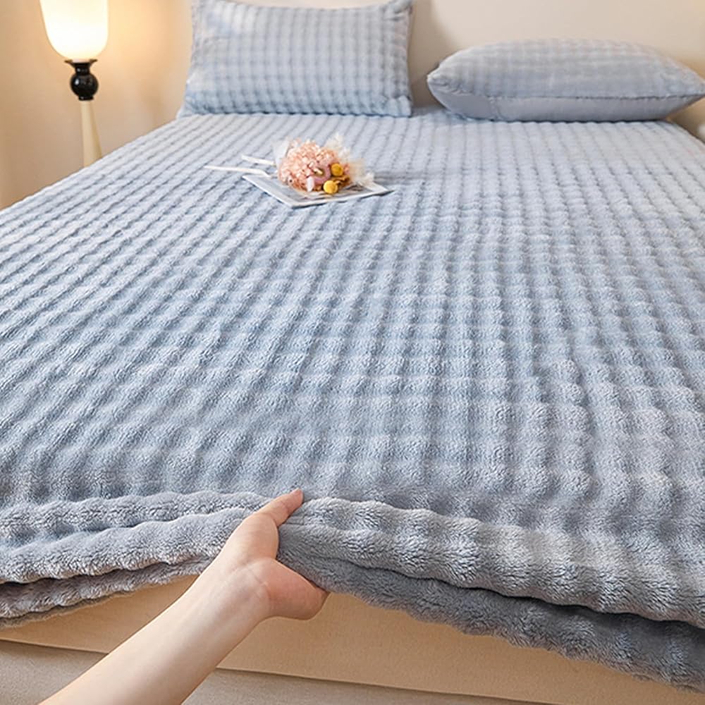 KLUOT Drap Housse 200 x 220 + 25 cm/3pcs Blanc avec Poche de 25 cm de Profondeur Doux et Respirant : Cuisine et Maison