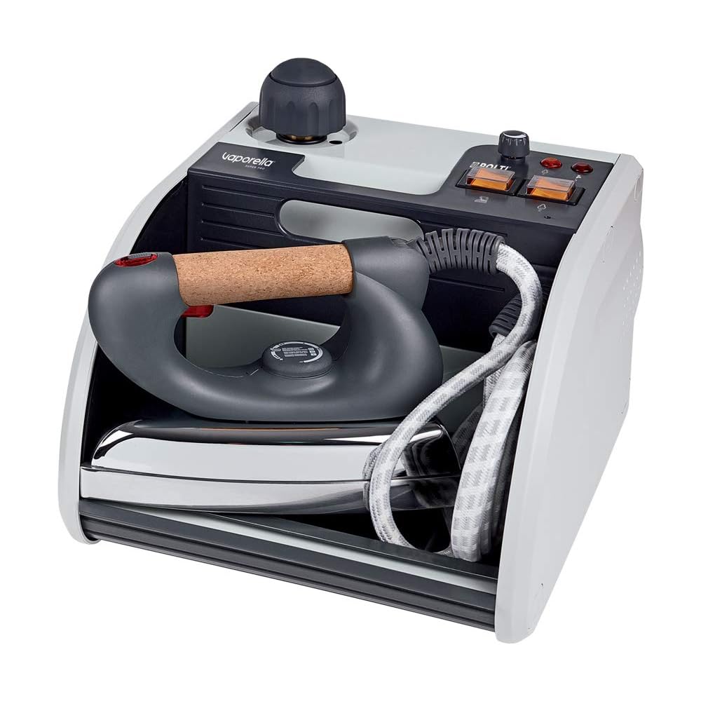 Polti Fer à Vapeur Vaporella Super Pro avec Chaudière, Capuchon de Sécurité, 3 bars, 1750 W, 1,3 L, Couleurs Assorties, 1 Pièce : Cuisine et Maison