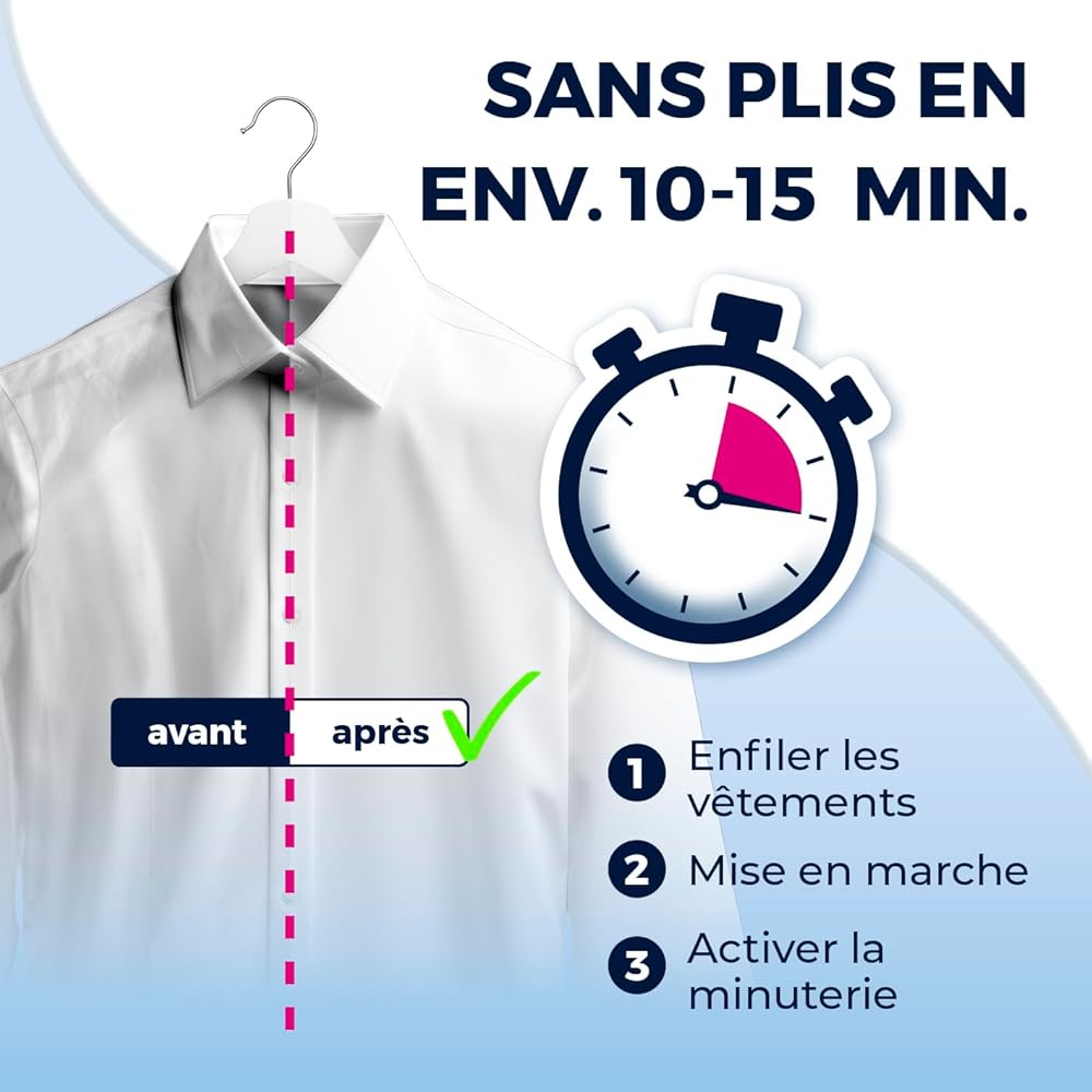 CLEANmaxx Repasseur Automatique de Chemises Pro Steam