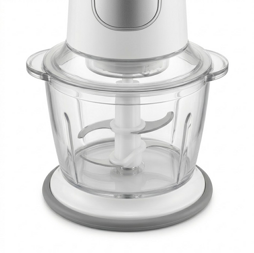 Facailaovo - Chopper CHP61.100WH 500W, 0.5L, 2 velocità, 4 lame, Bianco/Argento
